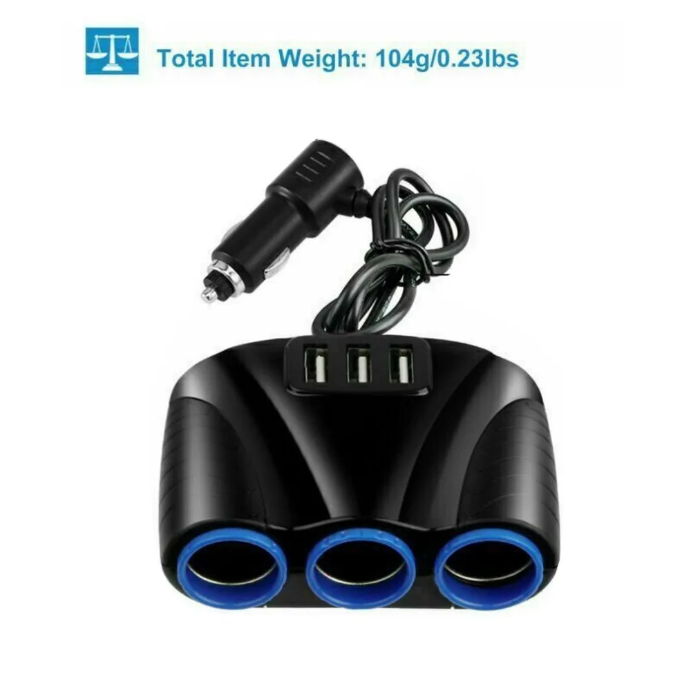 3.1A Высокая мощность автомобиля три USB интерфейс одна минута три прикуривателя концентратор большое зарядное устройство для грузовика 120W