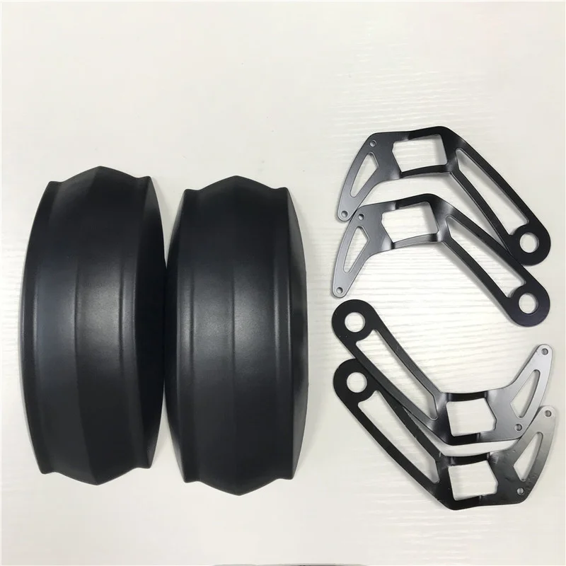 A Pair Mudguards Пара брызговиков(Пластик и металлический монтажный Запчасти) для лезвие 10 температуре ниже 10 Zero 10X Smart Электрический скутер Передние Задние крылья - Цвет: A Pair Mudguards