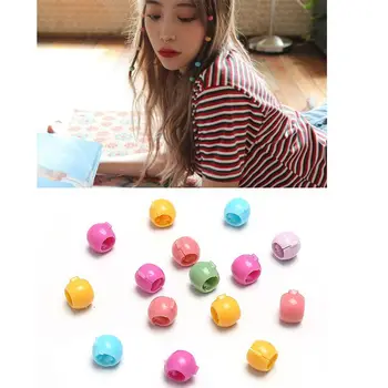 

20Pcs/Lot Hair Bow Mini Claw Oval Candy Clip Hollow Hairclip Cute Resin Barrette Plum Claws New Girls Hair Accessories