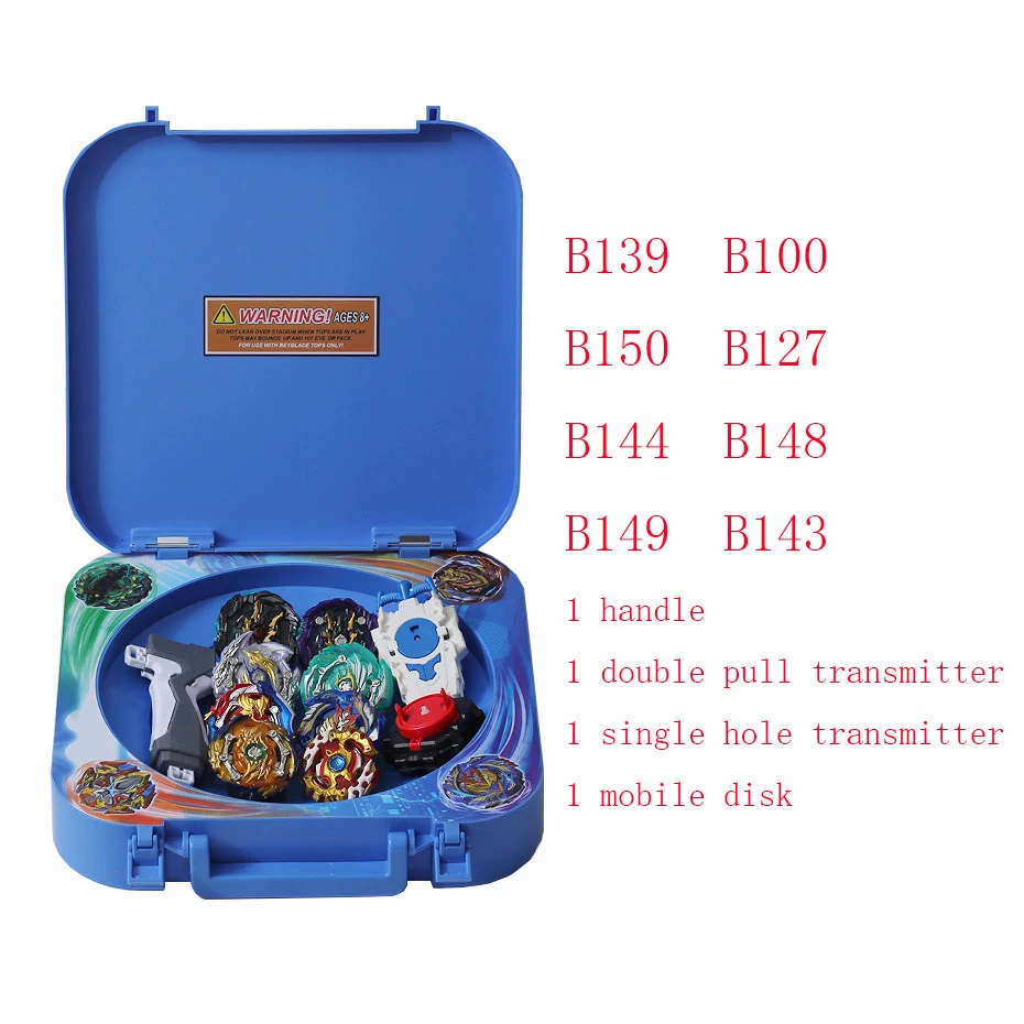 Лучшие продажи B150 лезвия из металла функция Bey Bay Burst набор коробка для хранения с ручкой передатчик пластиковая коробка детские игрушки - Цвет: 9