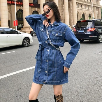 

2020 Autumn Denim Jacket Women Belt Befree Harajuku Chaqueta Mujer Plus Size Veste Femme Casaco Feminino Windbreaker Clothes