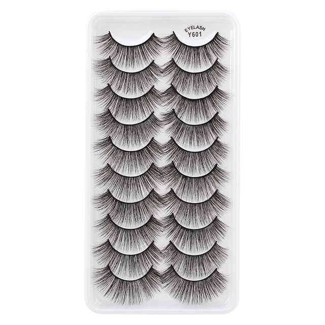 Pair 3D Mink Lashes Natural Eyelash Dramatic False Eyelashes Faux Cils Makeup Wholesale Fake Eyelash Extension maquiagem