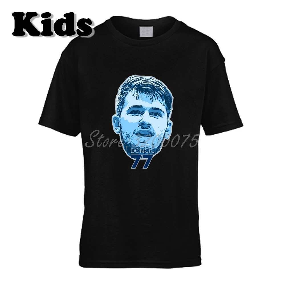 Детская футболка MVP Luka Doncic 77 одежда футболка с далласом футболка для мальчиков и девочек Футболка с круглым вырезом W19102617
