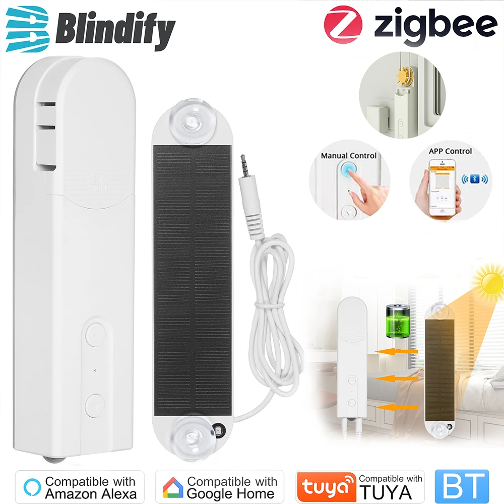 Blindify Am43 Motorized Blinds Solar Zigbee Motor Tuya App Voice Manual