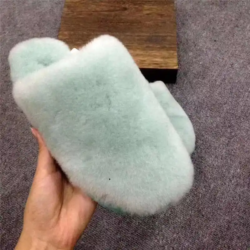 sheepskin flip flop