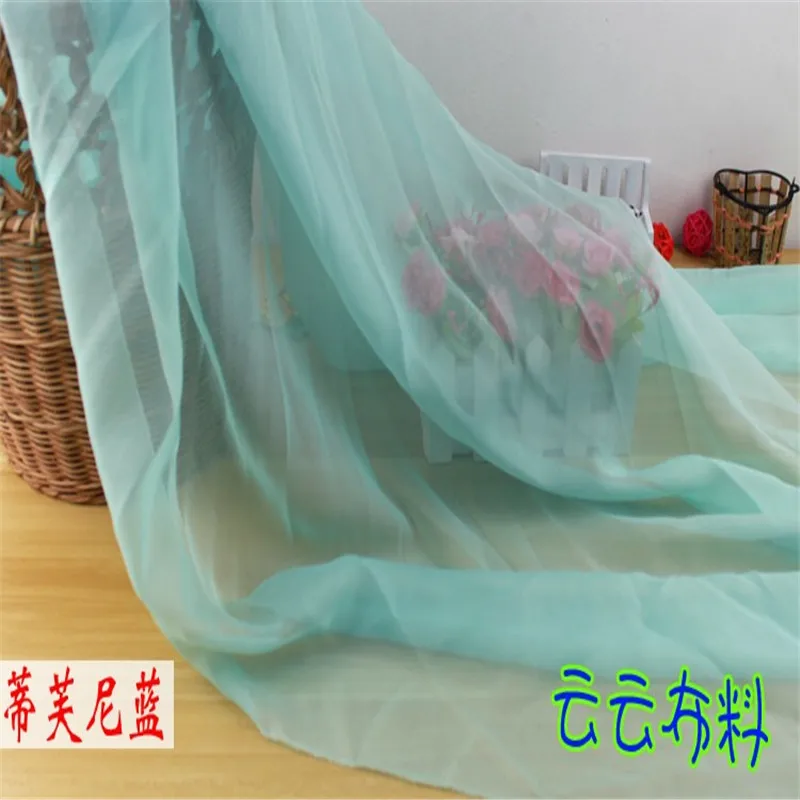 Chiffon Fabric By The Meter for Skirt Dress Clothes The Inner Lining Sewing Chiffon Fabric Green Fabric For Summer Dress