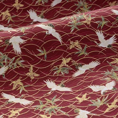 Хлопок бронзовая японский стиль Карп Сакура бабочка кран цветок ткани для DIY ремесло лоскутное домашний декор ручной работы сумка - Цвет: 33