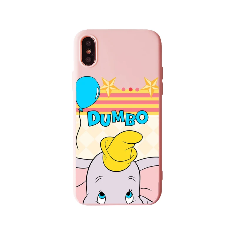 TPU Мультяшный слон Дамбо чехол для телефона iPhone 11 11Pro 11Pro MAX 5s 6 6S 7 8Plus X Xs Max XR Модный мягкий силиконовый чехол со слоном - Цвет: TPU