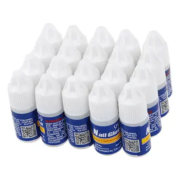 

20 x 3g Professional Nail Art Glue Decoration Tips Manicure