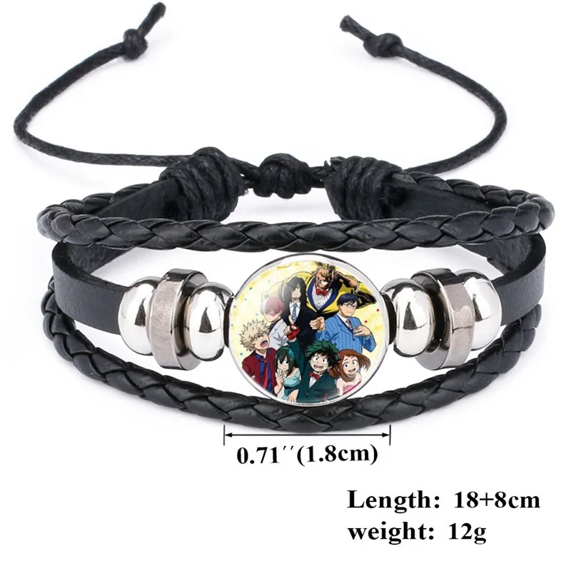 Hottest Anime My Hero Academia Cosplay Charm Hand Chain Wristband Wrist Strap Bracelet Jewelry Ornament Gift For Boys And Girls