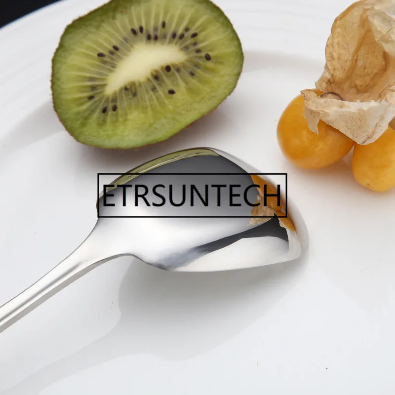 100 шт из нержавеющей стали с квадратной головкой ложка для размешивания кофе мороженое лопатка на длинной ручке кухонная посуда