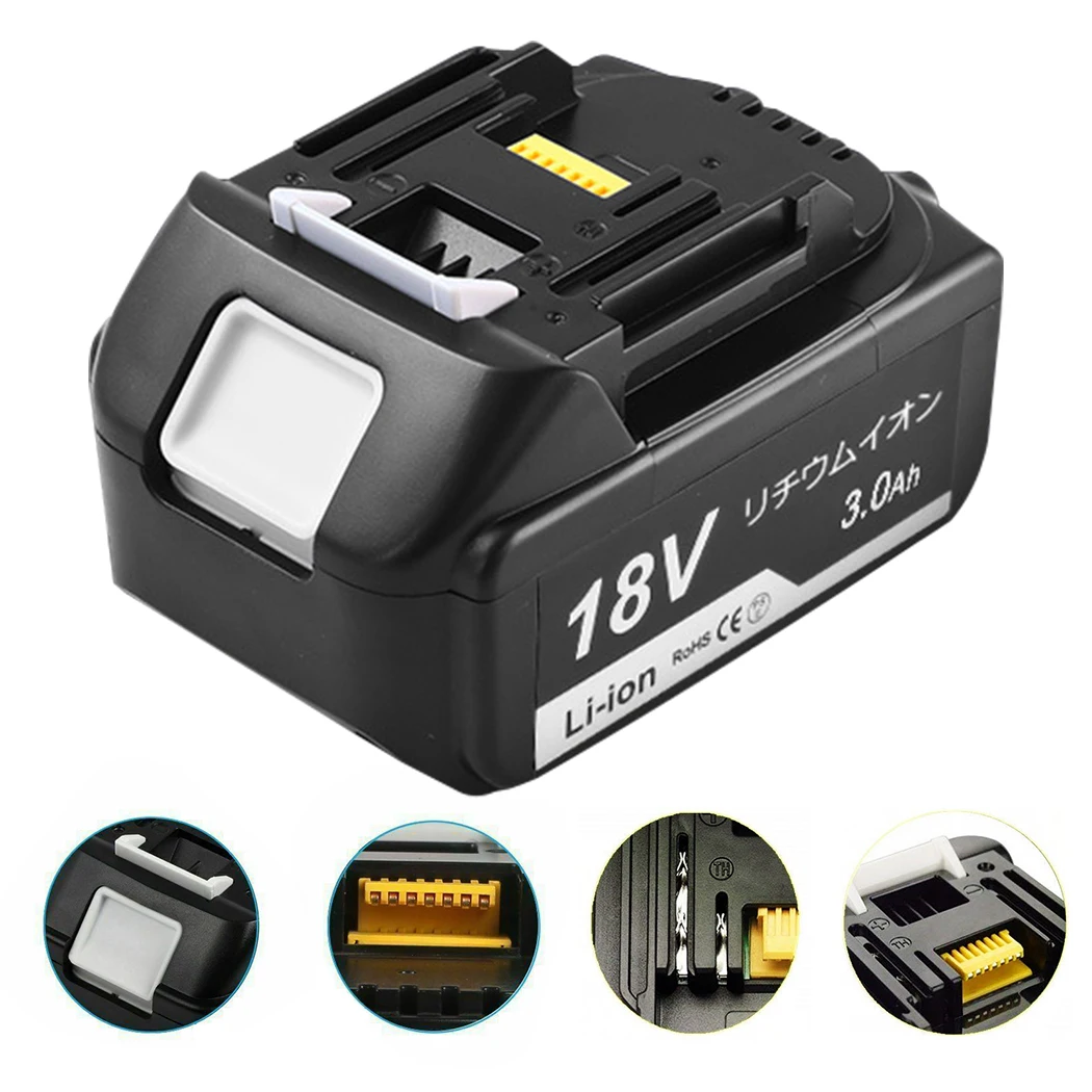 Makita BL1860B батарея - Цвет: black