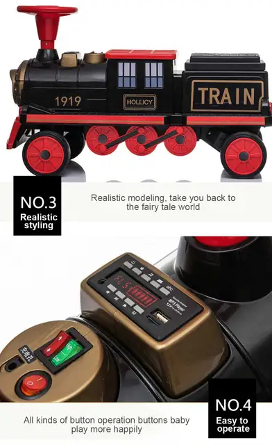 Criança Trem Elétrico Crianças Equitação Brinquedo Ailway Modelo Clássico  Pode Transportar Trem Ferroviário Carro Das Crianças Bebê Walker Brinquedos  Presentes - Carros Infantis Para Passeios - AliExpress