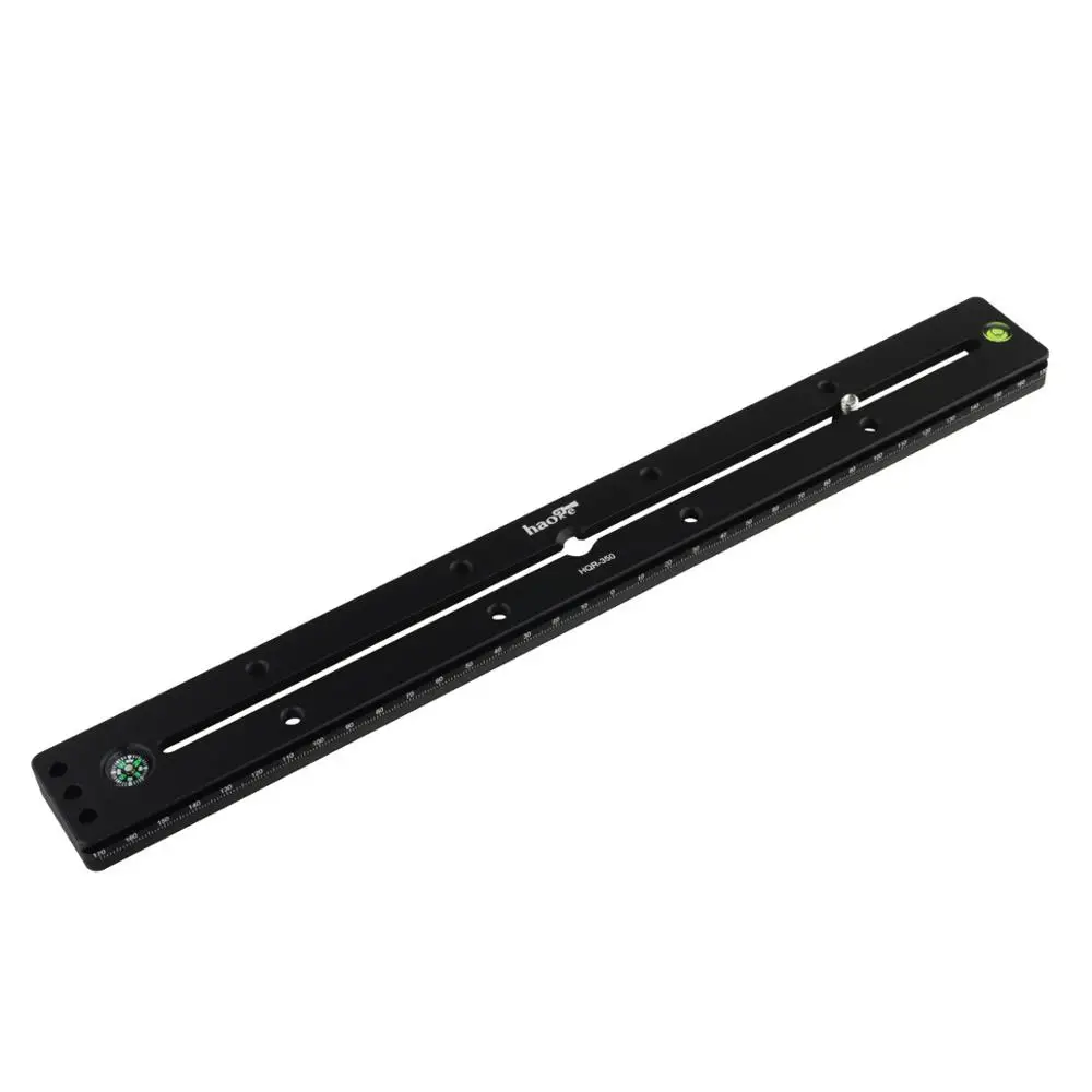 

Haoge 350mm Multi-purpose Dual Dovetail Long Quick Release Extender Rail Sliding Plate for Camera Tripod Ballhead Clamp fit Arca