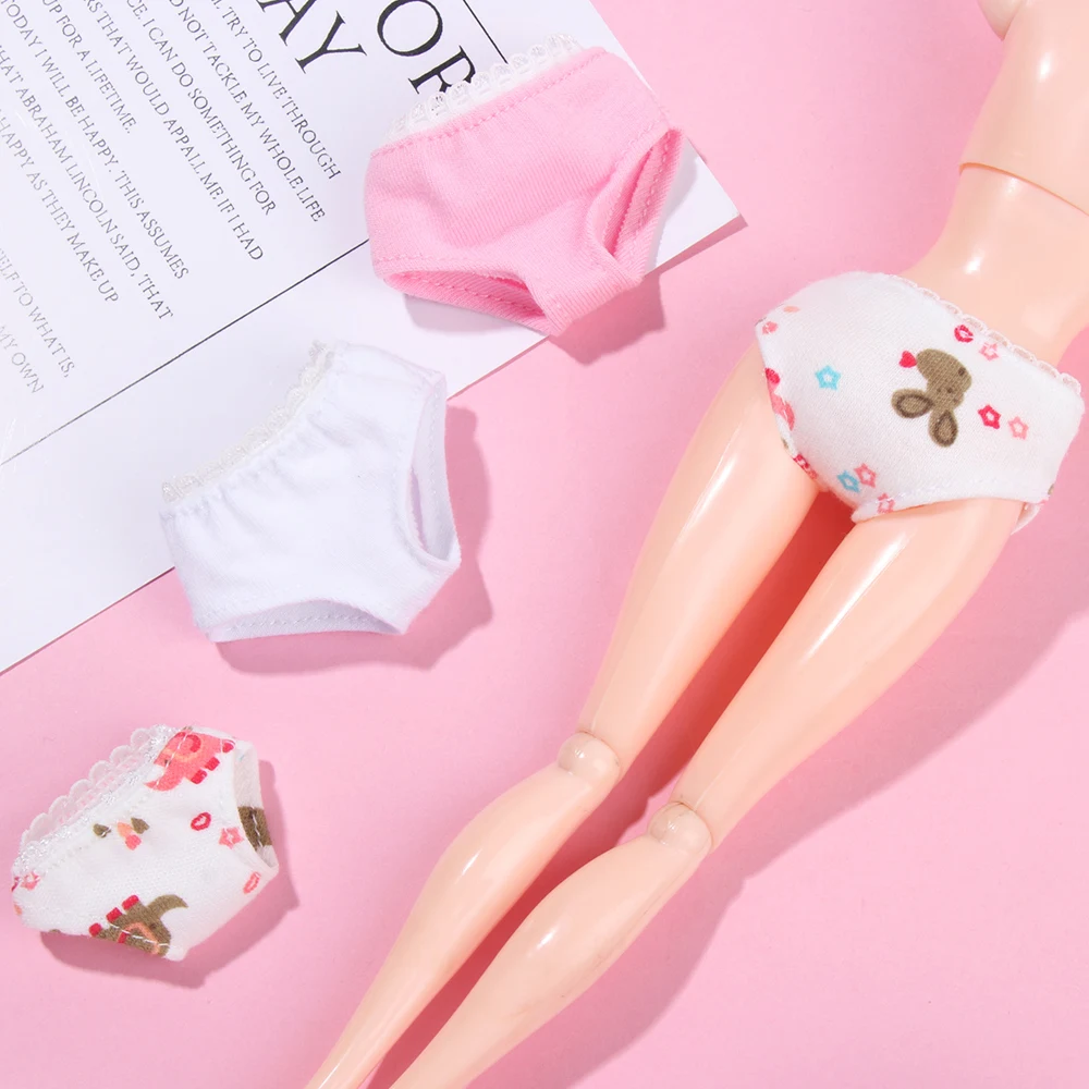 1PC Multi Size Doll's Briefs Underwear Suitable for 1/12 1/6 1/4 1/3 Doll DIY Dollhouse Clothes Accessories Toys Girl Gift barbie doll clothes doll clothes accessories doll clothes doll accessories