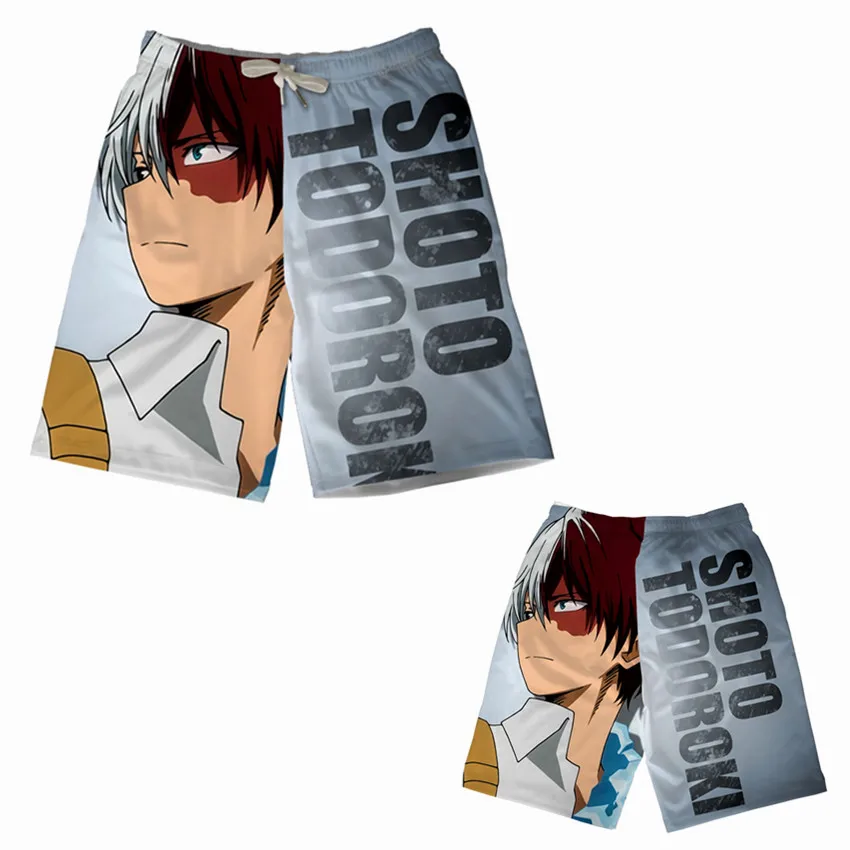My Hero Academy пляжные шорты с принтом Midoriya izku для подростков, мужские быстросохнущие пляжные шорты для серфинга, штаны, Спортивная уличная одежда из модала - Цвет: MQD 304