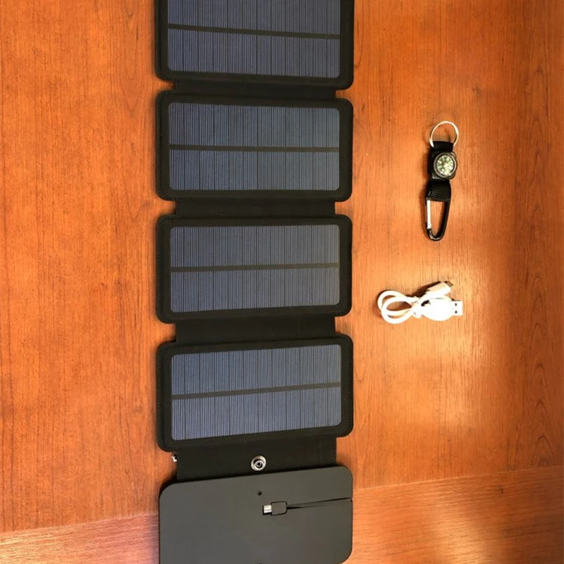 SunPower Складная 7W панель солнечных батарей 6V 2.1A USB выходное устройство портативное быстрое зарядное устройство для смартфонов ноутбуков планшетов