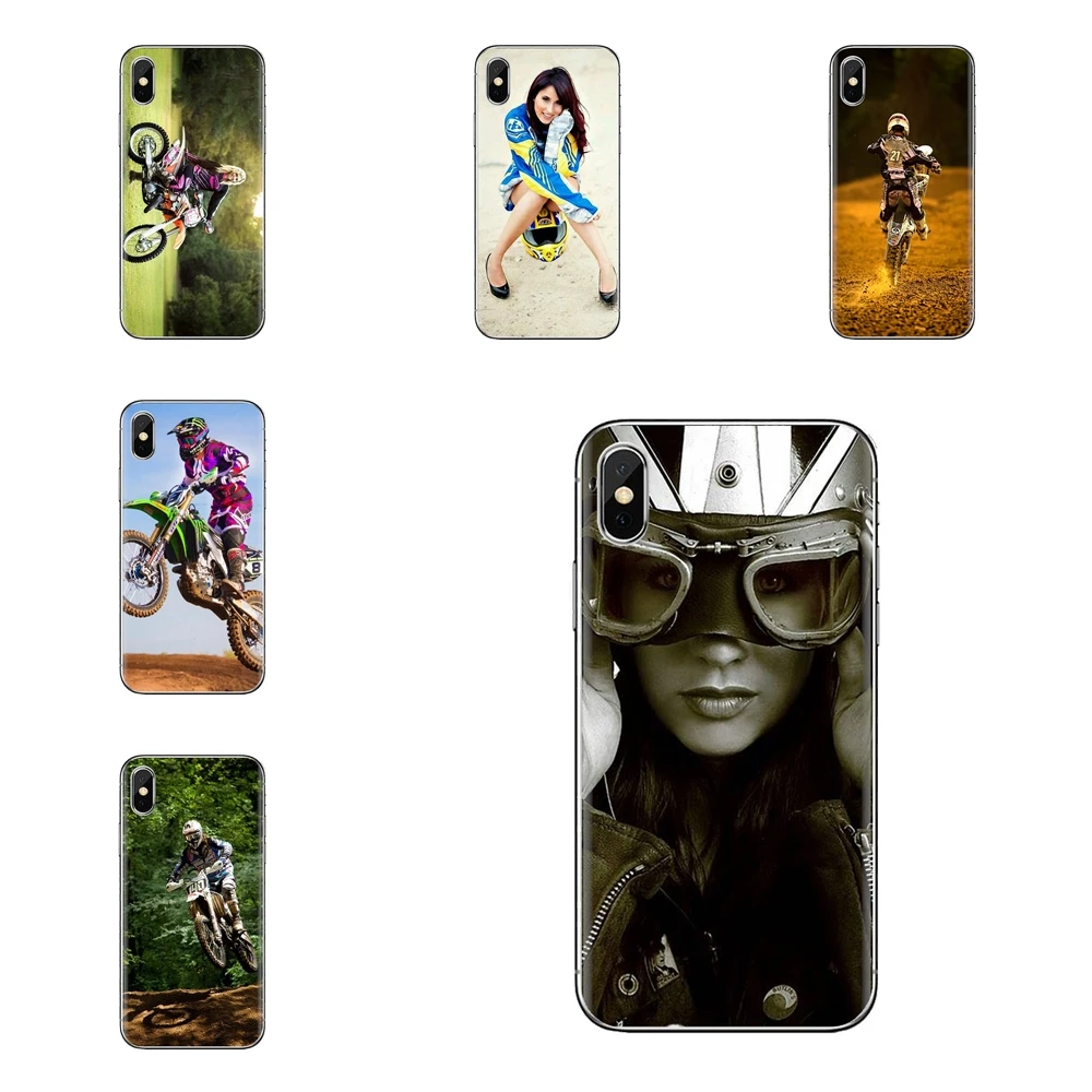 For Xiaomi Mi4 Mi5 Mi5S Mi6 Mi A1 A2 5X 6X 8 9 Lite SE Pro Max Mix 2 3 2S Mobile Phone Cover motocross girl riders motorcycle |