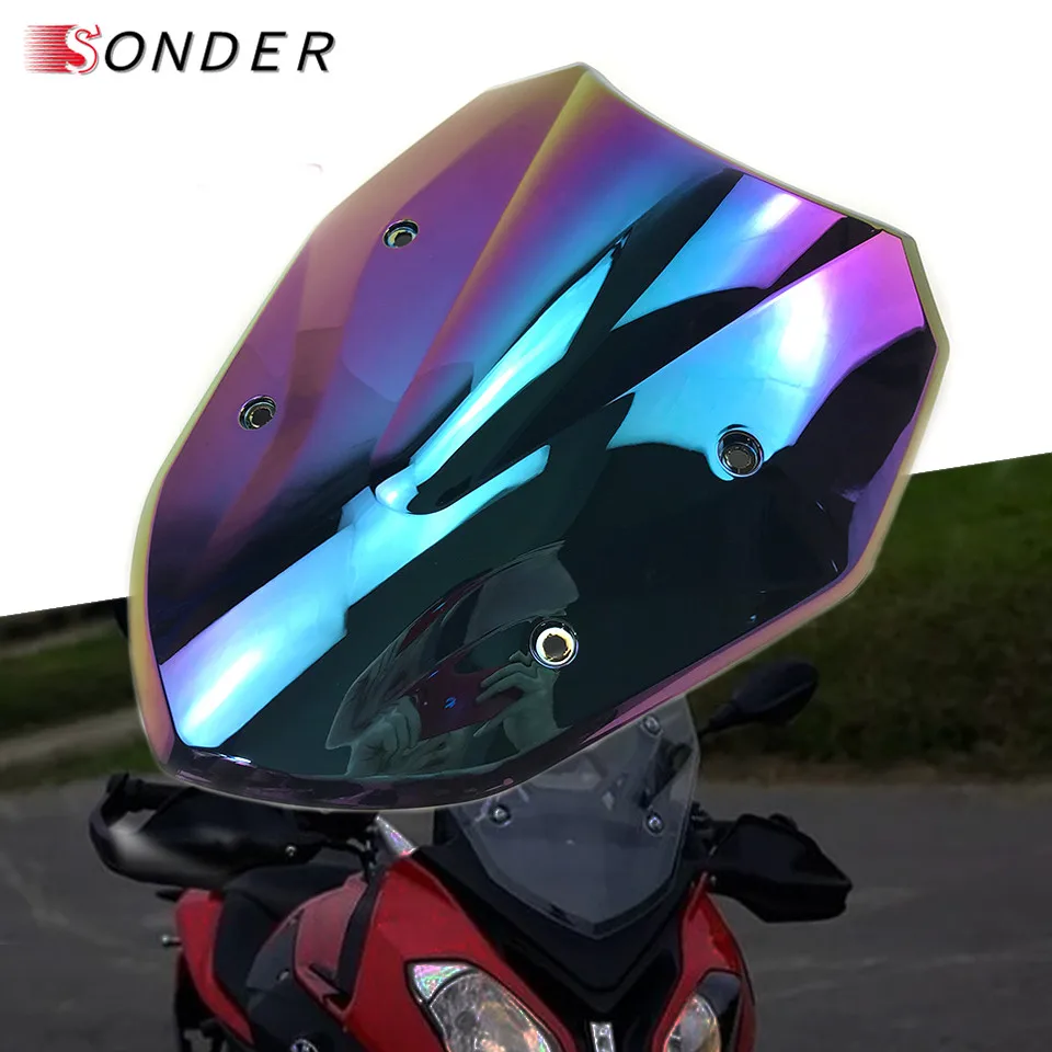 

Motorcycle Windshield Windscreen For BMW S1000XR S 1000 XR 2014 2015 2016 2017 2018 Windproof Double Bubble PC Plastic
