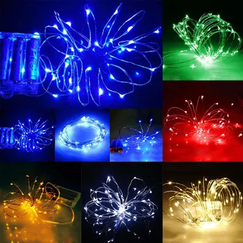 

40 LED String Copper Wire Fairy Lights Battery Powered Waterproof Christmas