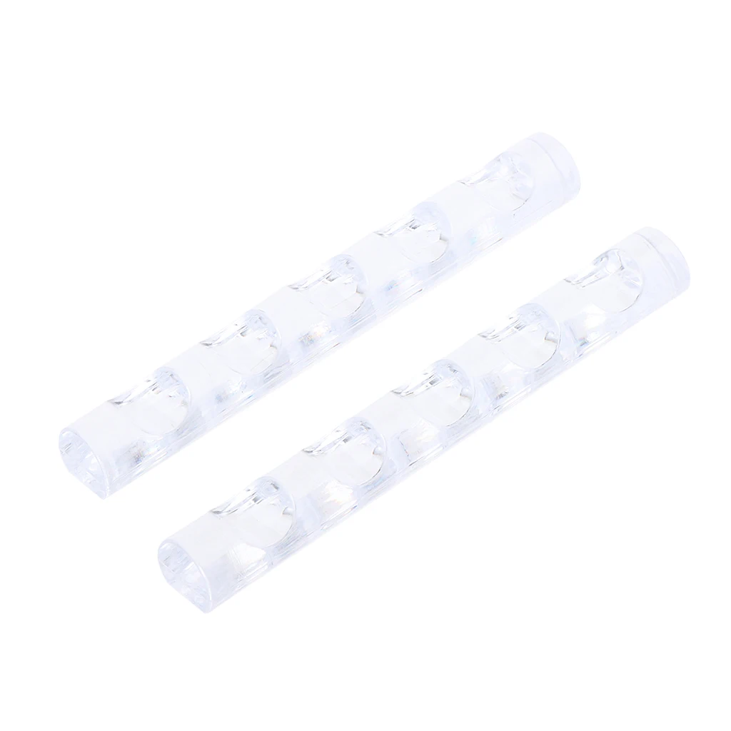 2Pcs 5 Slots Nail Art  Brush Painting Pen Holder Stand Storage Rack- Clear Acrylic Nail Art Drawing Painting Brush Pen Shelf