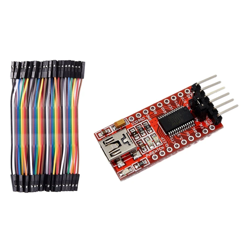 10 см 2 54 мм Женский Dupont провод перемычки кабель для Arduino Макет с FT232RL модуль 5 в 3 В FTDI