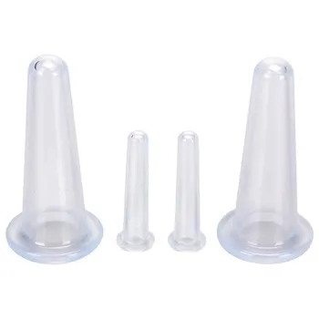 

4PCS/SET Strong Suction Silicone Body Massager Vacuum Cupping Cups Anti Cellulite Vacuum Cupping Cup