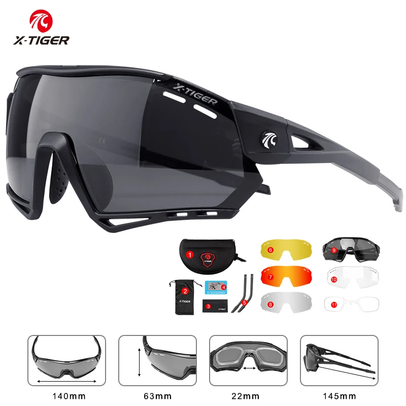 Eyewear Cycling Sunglasses Mtb-Protection Sports Polarized X-Tiger Men Mens