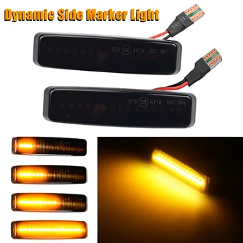 

2Pcs LED Dynamic Turn Signal Side Marker Light Sequential Blinker For BMW 5 Series E39 1995-2003 M5