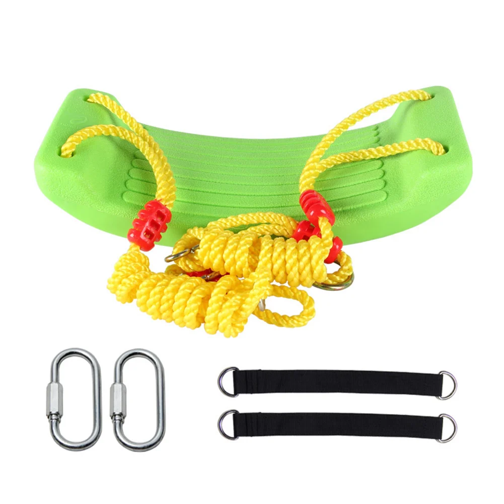 

Children's Swing Set With Colorful Rope Soft Board Entertainment Swing Seat For Outdoor Kindergarten Playground Gifts