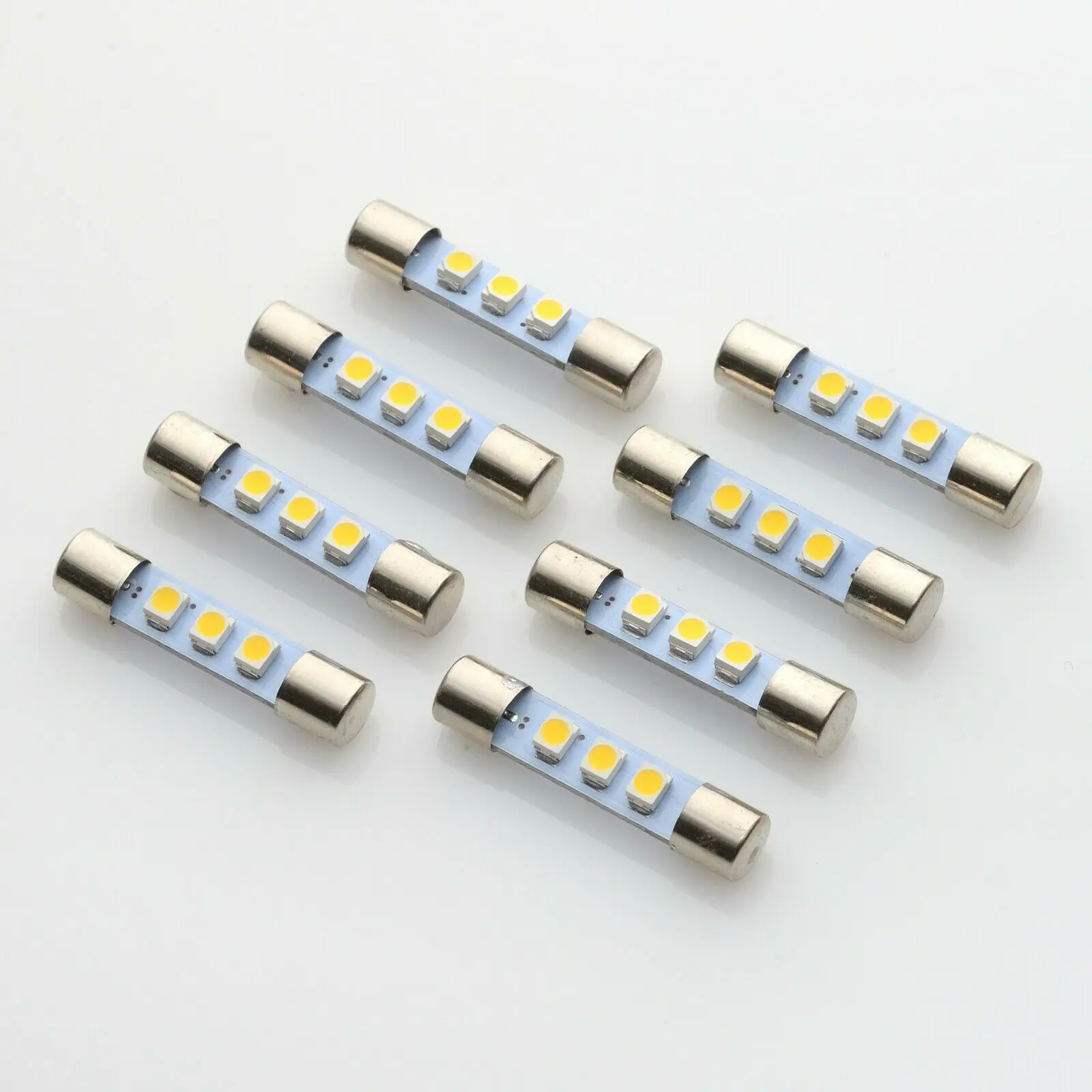SX-424 8 WARM WHITE 8V LED Lamp Fuse-Type Bulbs for Pioneer QX-949 SX-434-8WW 