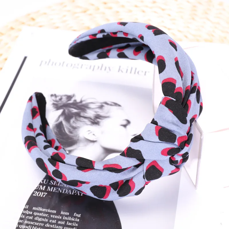 South Korea Dongdaemun Celebrity Style Accessories Leopord Pattern Knot New Style Autumn And Winter Hair Accessories Korean-styl