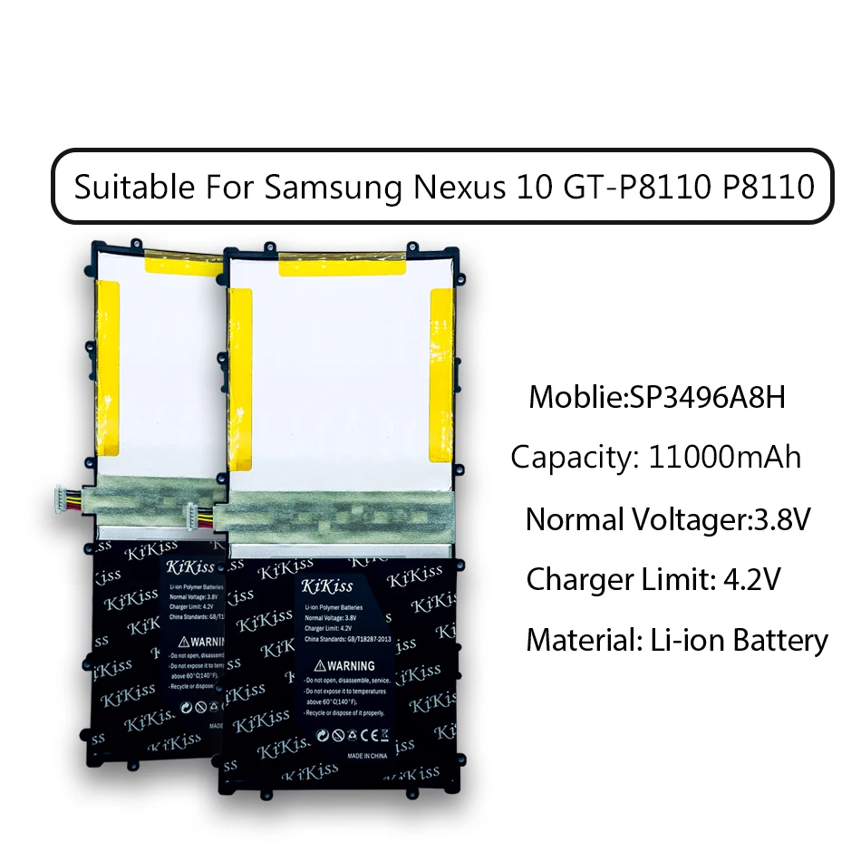 Бесплатный инструмент 11000 мАч планшетный аккумулятор для samsung Google Nexus 10 GT-P8110 P8110 Nexus10 литий-ионный аккумулятор SP3496A8H+ номер отслеживания