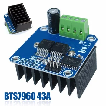 

6V-27V Double BTS7960 43A Stepper Motor Driver Module H-Bridge PWM Module For Arduino Smart Car For Arduino Smart Car