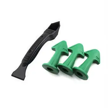 

Glue Caulk Nozzle Scraper Set Caulking Grouting Sealant Finishing Clean Removal Tool Silicone Grout Caulk Tools Scraper 3 In 1