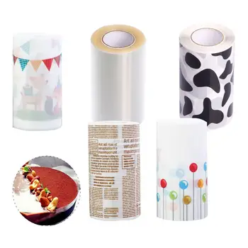 

Mousse Cake Birthday Cake Surrounding Plastic Transparent Decoration Baking Packaging with Kitchen Tools