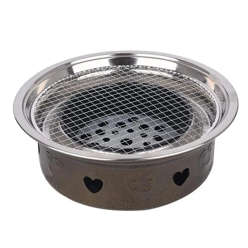 304 Stainless Steel Round BBQ Grill Wire Mesh bbq grill mesh stainless steel grill net Home Roast-Nets Bacon Grill Tool Iron Net Non-stick Barbecue Accessories Mat Grid