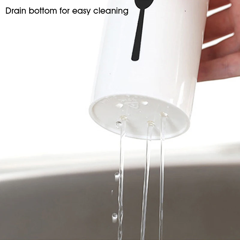 Spoon Holder Drain Rack Desktop Tableware Storage Rack Spoons Knife Storage Box Wooden Table Cutlery Container Kitchen Organizer 16 Spoon Holder Drain Rack Desktop Tableware Storage Rack Spoons Knife Storage Box Wooden Table Cutlery Container Kitchen Organizer