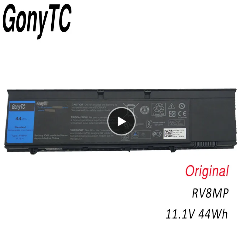GONYTC RV8MP 11 1 V 44WH оригинальный новый планшет аккумулятор для ноутбука Dell Latitude XT3