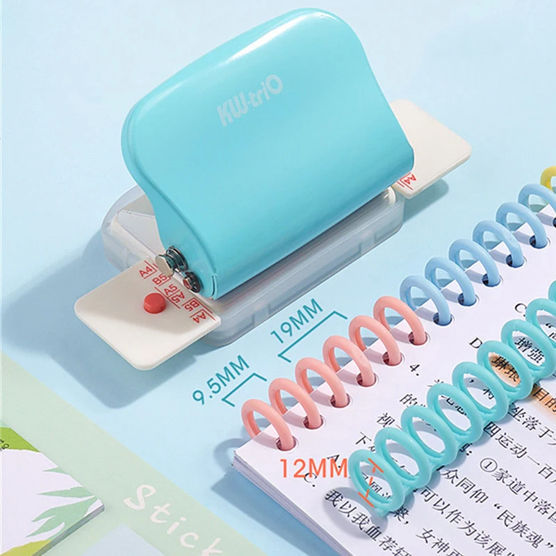 6 Holes Hole Puncher DIY A4 A5 B5 Loose Leaf Paper Hole Punch