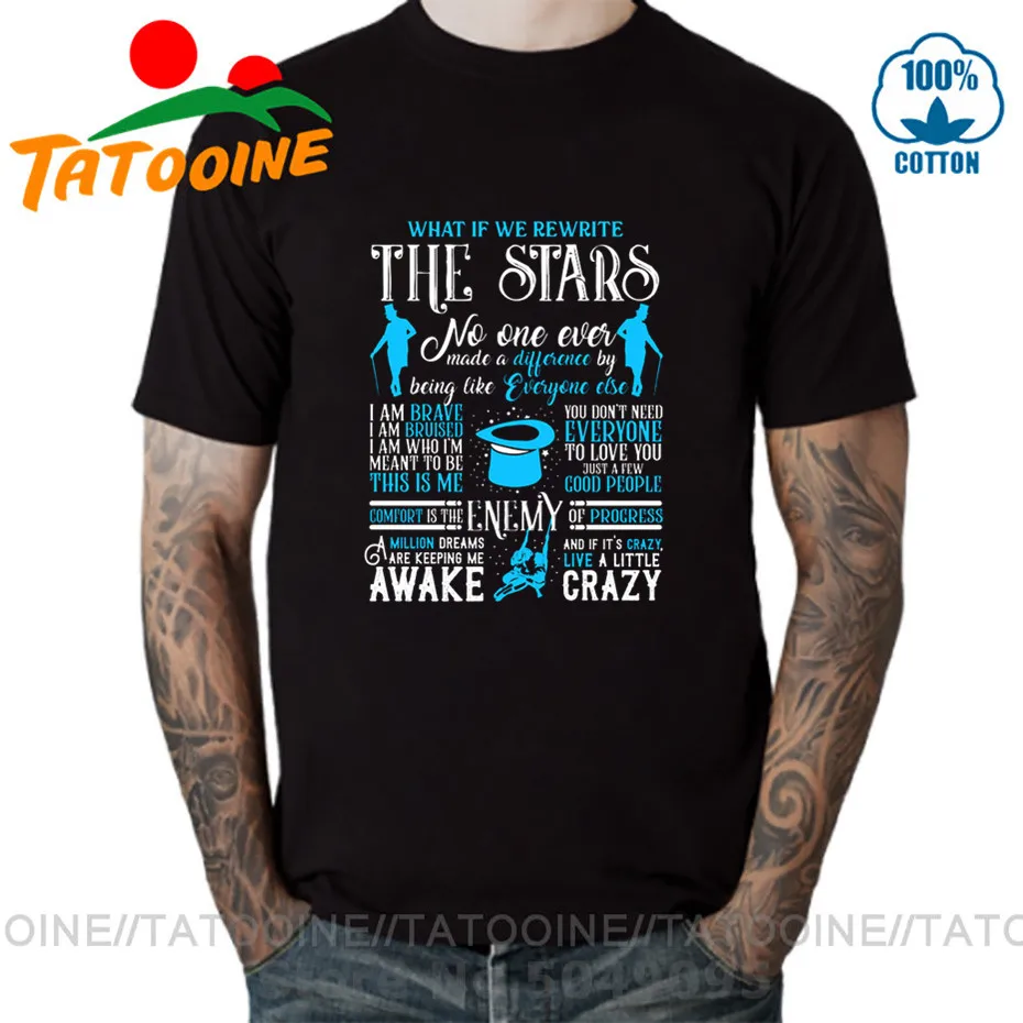 Самая большая Showman лучшие цитаты Футболка мужская футболка Camiseta для волшебного