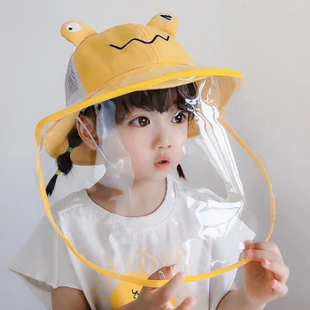 

Children Mask Anti-fog Anti-spray Protcetive Cap Outdoor Travel Dustproof Fisherman Hats Chlid Windprrof Protection Sun Caps