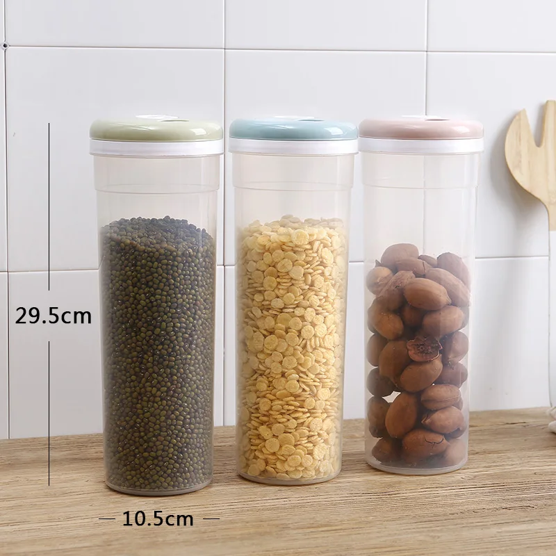 Household transparent food storage tanks grain storage box fresh storage sealed cans kitchen noodles box WF619914