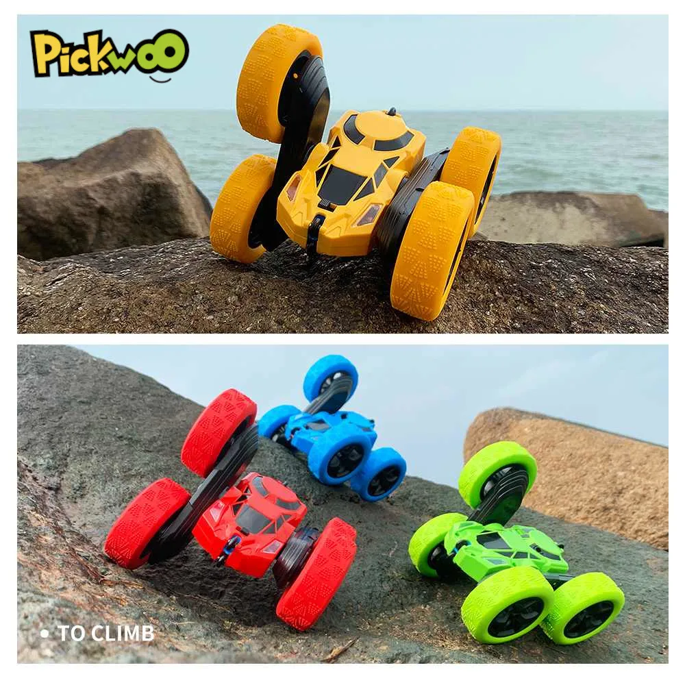 Vehicle-Toys Car Led-Light Radio-Control Drift-Deformation Rc-Car Flip Pickwoo 1:16-Stunt