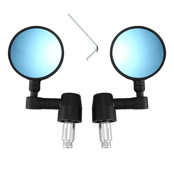 

Motorcycle Mirrors - Round Folding Bar End Rear View Side Mirror for Benelli Leoncino 250 500 502C 752S 302S Motorcycle Accessor