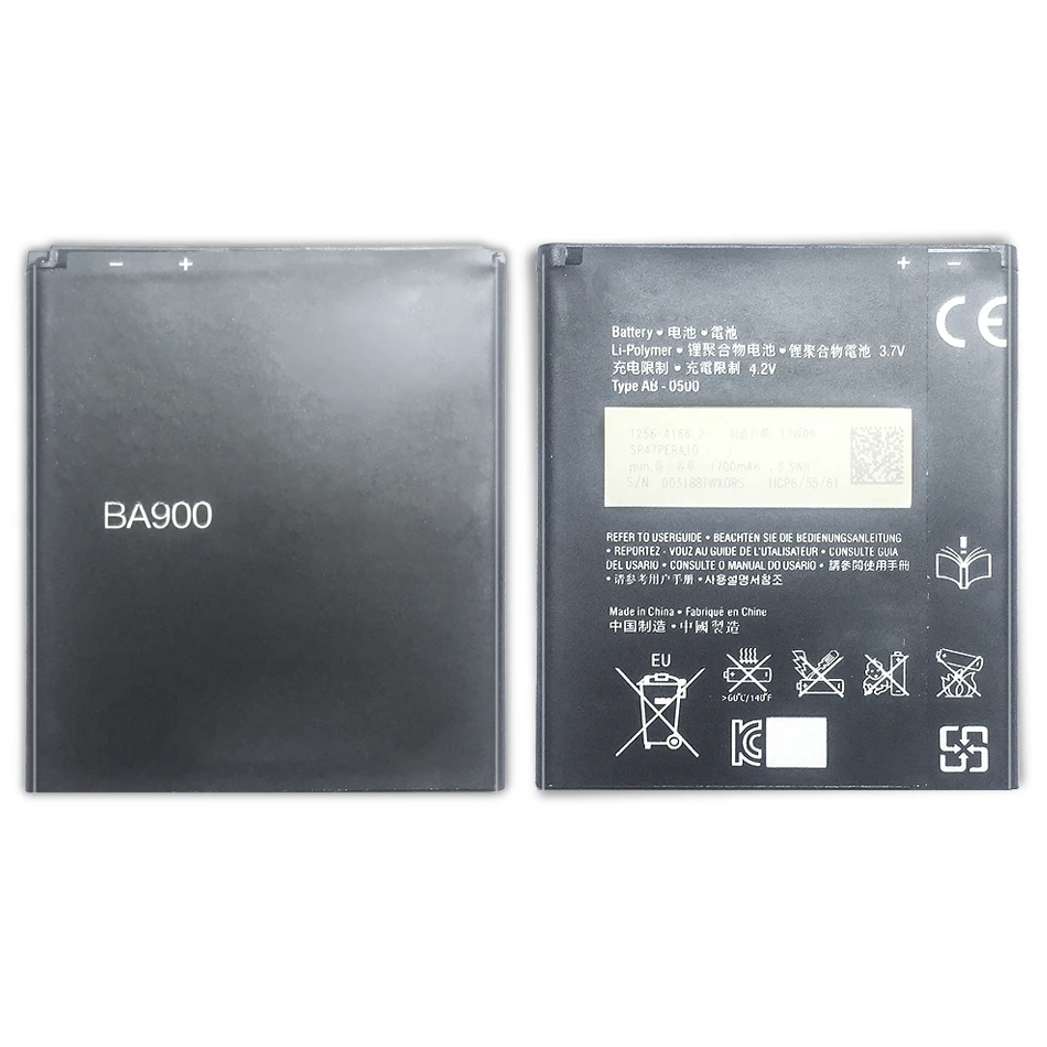 BA900 1700 мА/ч Батарея для sony Xperia TX GX LT29i J Sh36 ST26i L C2104 C2105 E1 м C2004 C2005 C1904 телефонная