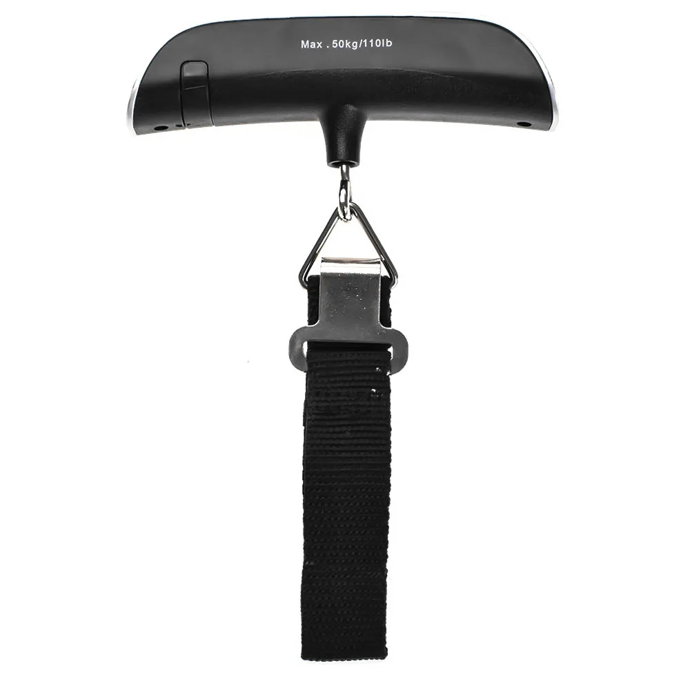 50kg/110lb Digital Electronic Luggage Scale Luggage Scales Portable Hanging Suitcase Scale Handled Travel Bag Weighting Balance 5