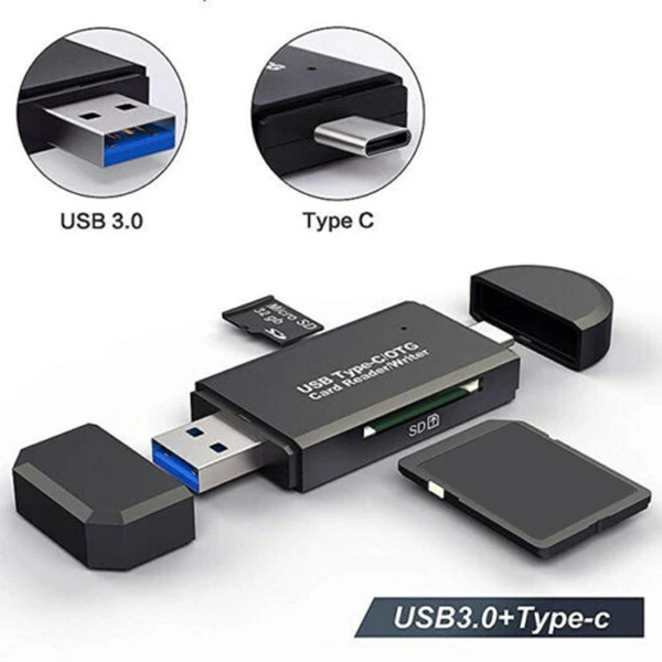Многофункциональный считыватель карт USB 3,0/2,0 Поддержка TF/SD карты для ноутбука телефон LSMK99