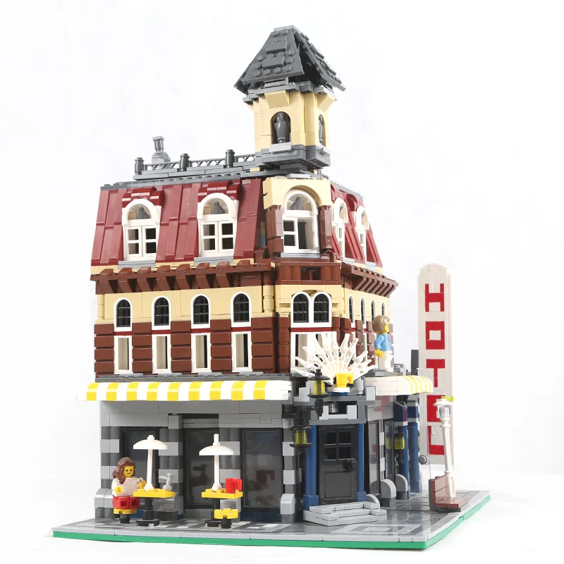 

2056 Pcs KING Blocks 15002 Cafe Corner Compatible 10182 technic Children toys bricks Christmas Gift 4px To DE