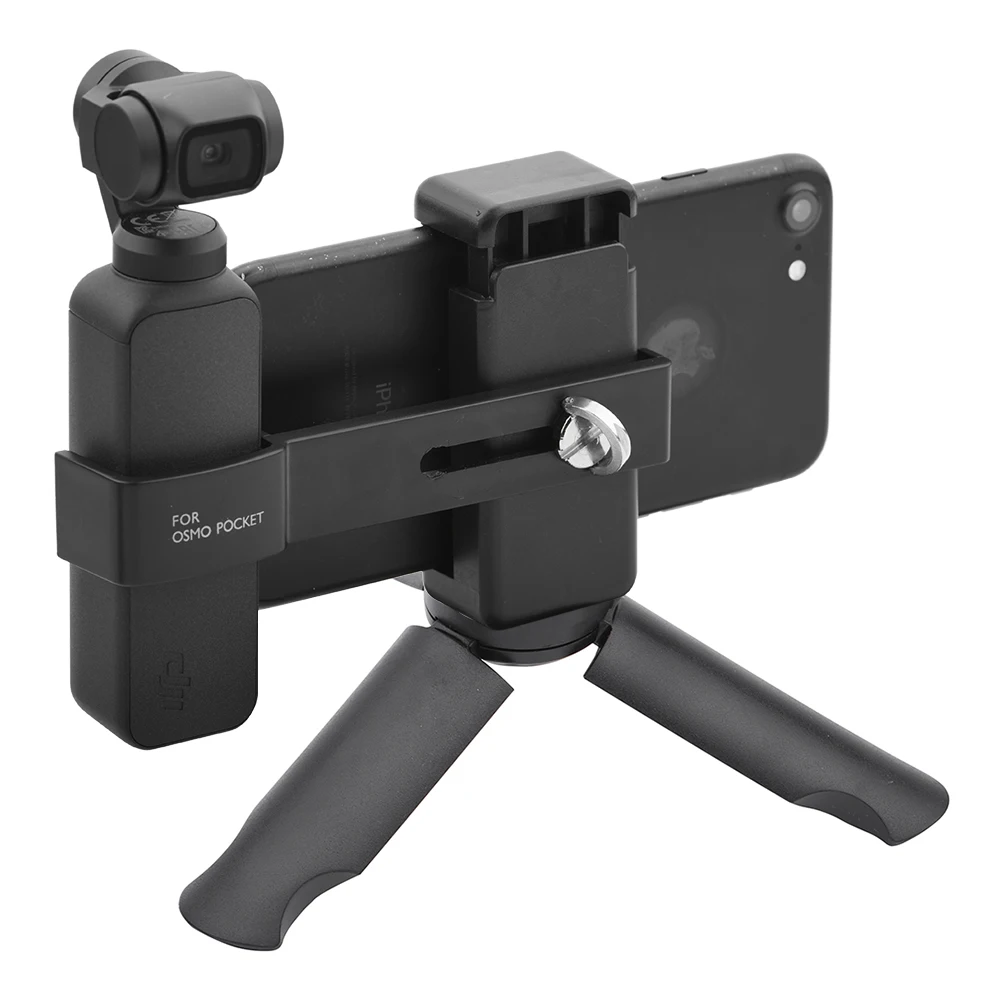 Phone Holder Clip for Osmo Pocket 2 Foldable Tripod Gimbal Bracket Mount Quick Release Design DJI Accessories | Электроника